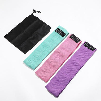 Sports Exercise Resistance Loop Band Set, 3 Counts Elastic Squat Resistance Band, Yoga Stretch Strap, Gym Exercise Equipment for Home Workout